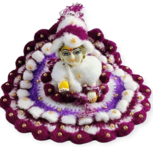 Laddu Gopal ji Woolen Heavy Dress with Moti Work